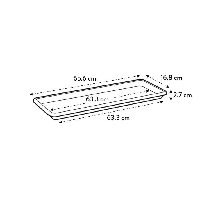 barcelona trough saucer 70cm white